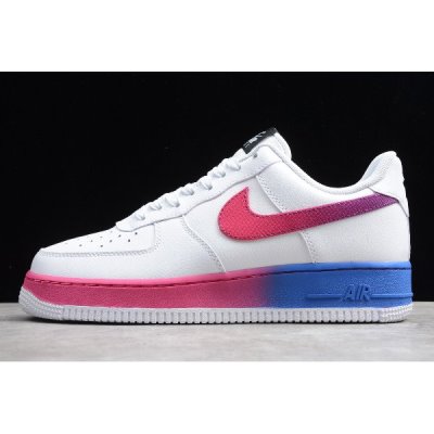 Nike Erkek Air Force 1 '07 Lv8 Beyaz / Pembe / Mavi Kaykay Ayakkabı Türkiye - MHM4KZ30